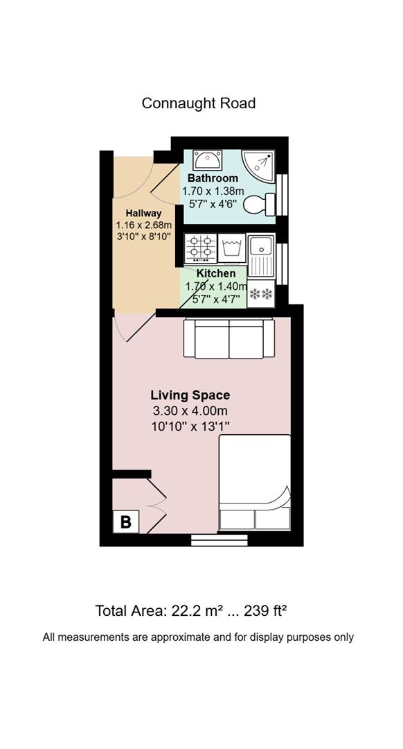 Floorplan for Connaught Road, Roath